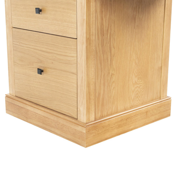 Safavieh Francesco 4 Drawer Wood Desk – Elegant Design With Durable Construction For A Stylish Workspace Upgrade Natural ,Black Wood ,Metal Sfv4239b-2bx