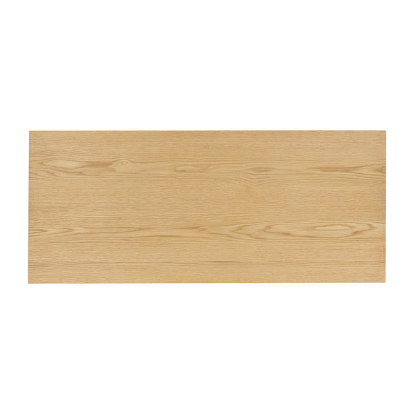 Safavieh Francesco 4 Drawer Wood Desk – Elegant Design With Durable Construction For A Stylish Workspace Upgrade Natural ,Black Wood ,Metal Sfv4239b-2bx