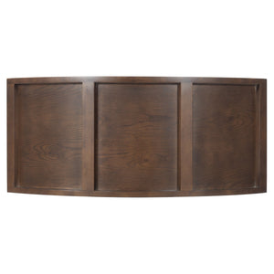 Safavieh Elladora Sophisticated Ribbed Front Wood Bookcase - Elevate Your Space With Modern Elegance Walnut ,Brass Wood ,Metal Sfv4240a-2bx