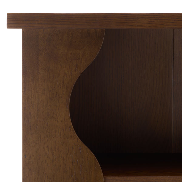 Safavieh Tristyna Wood 6 Shelf Bookcase - Elegant Design For Organizing Books And Showcasing Decor Effortlessly Walnut Wood Sfv4245a-2bx