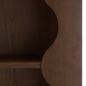 Safavieh Tristyna Wood 6 Shelf Bookcase - Elegant Design For Organizing Books And Showcasing Decor Effortlessly Walnut Wood Sfv4245a-2bx