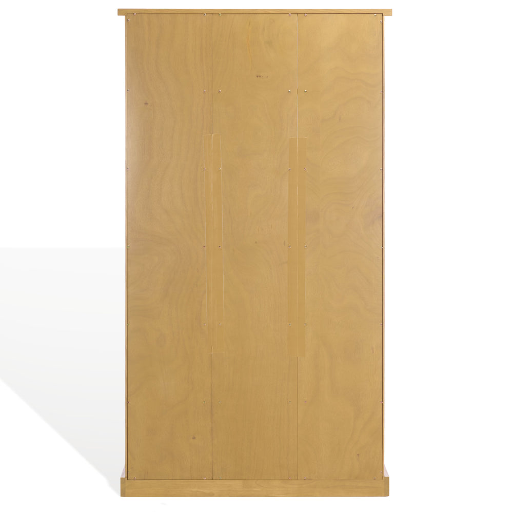 Safavieh Tristyna Wood 6 Shelf Bookcase - Elegant Design For Organizing Books And Showcasing Decor Effortlessly Natural Wood Sfv4245b-2bx