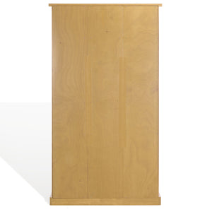 Safavieh Tristyna Wood 6 Shelf Bookcase - Elegant Design For Organizing Books And Showcasing Decor Effortlessly Natural Wood Sfv4245b-2bx