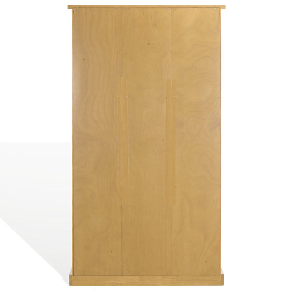 Safavieh Tristyna Wood 6 Shelf Bookcase - Elegant Design For Organizing Books And Showcasing Decor Effortlessly Natural Wood Sfv4245b-2bx