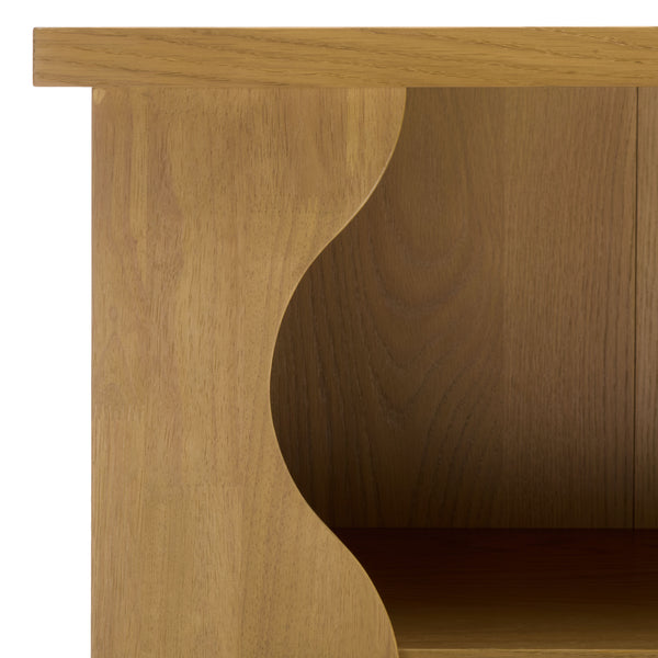 Safavieh Tristyna Wood 6 Shelf Bookcase - Elegant Design For Organizing Books And Showcasing Decor Effortlessly Natural Wood Sfv4245b-2bx