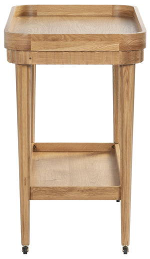 Safavieh Feliciabriana Wood 2 Shelf Barcart – Stylish And Functional Home Decor For Entertaining Guests Elegantly Natural Wood ,Metal Sfv4247a