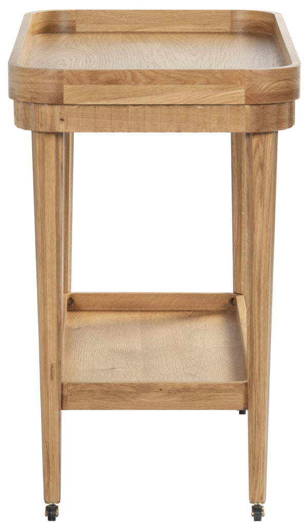 Safavieh Feliciabriana Wood 2 Shelf Barcart – Stylish And Functional Home Decor For Entertaining Guests Elegantly Natural Wood ,Metal Sfv4247a