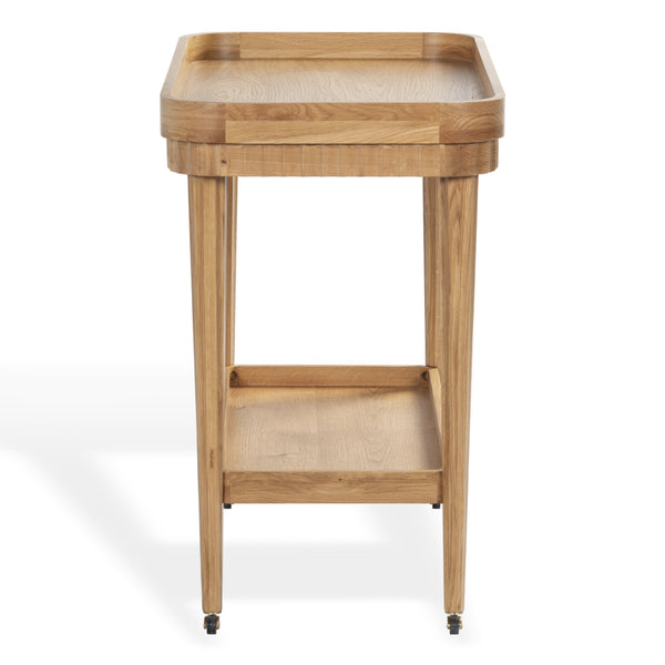 Safavieh Feliciabriana Wood 2 Shelf Barcart – Stylish And Functional Home Decor For Entertaining Guests Elegantly Natural Wood ,Metal Sfv4247a