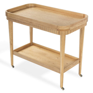 Safavieh Feliciabriana Wood 2 Shelf Barcart – Stylish And Functional Home Decor For Entertaining Guests Elegantly Natural Wood ,Metal Sfv4247a