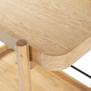 Safavieh Krystof Wood 2 Shelf Barcart - Stylish Blend Of Modern Elegance And Versatile Charm For Any Space Natural Wood ,Metal Sfv4249a