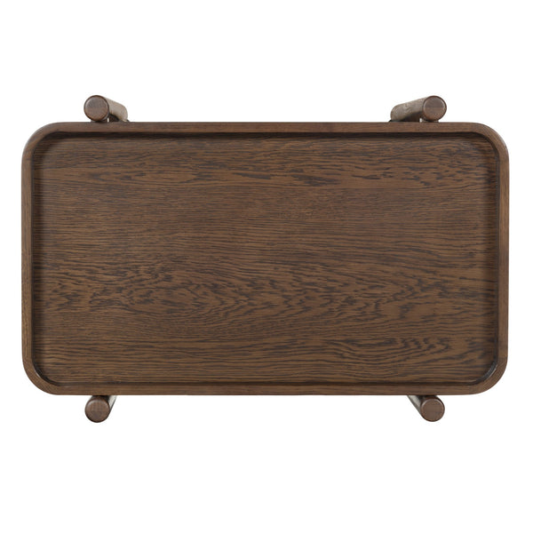 Safavieh Krystof Wood 2 Shelf Barcart - Stylish Blend Of Modern Elegance And Versatile Charm For Any Space Walnut Wood ,Metal Sfv4249b