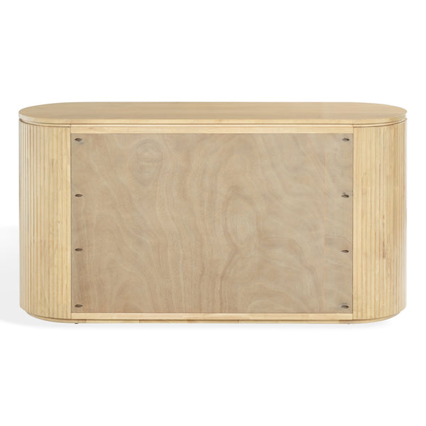 Rikki Fluted 6-Drawer Wood Dresser — Spacious Solid & Engineered Wood Storage With Textured Fronts