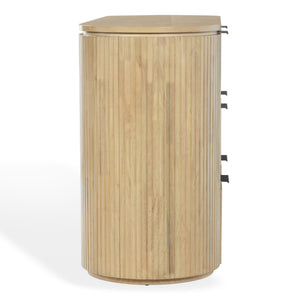 Rikki Fluted 6-Drawer Wood Dresser — Spacious Solid & Engineered Wood Storage With Textured Fronts