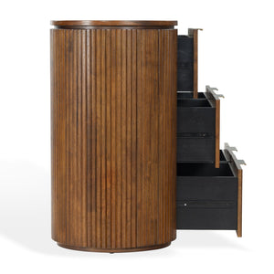Rikki Fluted 6-Drawer Wood Dresser — Spacious Solid & Engineered Wood Storage With Textured Fronts