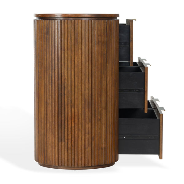 Rikki Fluted 6-Drawer Wood Dresser — Spacious Solid & Engineered Wood Storage With Textured Fronts