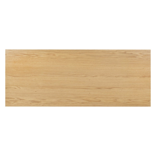 Safavieh Kristy Fluted Wood Desk In Natural Finish - Elegant, Tranquil Design For Your Workspace & Study Area Natural Wood Sfv4251a-2bx