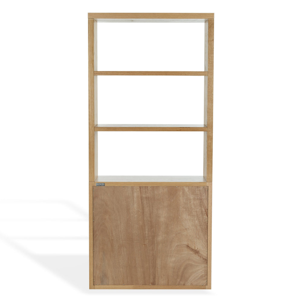 Safavieh Elanna Wood 4 Shelf Bookcase - Elegant Natural Design For Stylish Home Organization And Decor Natural Wood Sfv4253a-2bx