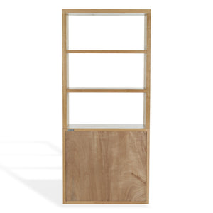 Safavieh Elanna Wood 4 Shelf Bookcase - Elegant Natural Design For Stylish Home Organization And Decor Natural Wood Sfv4253a-2bx