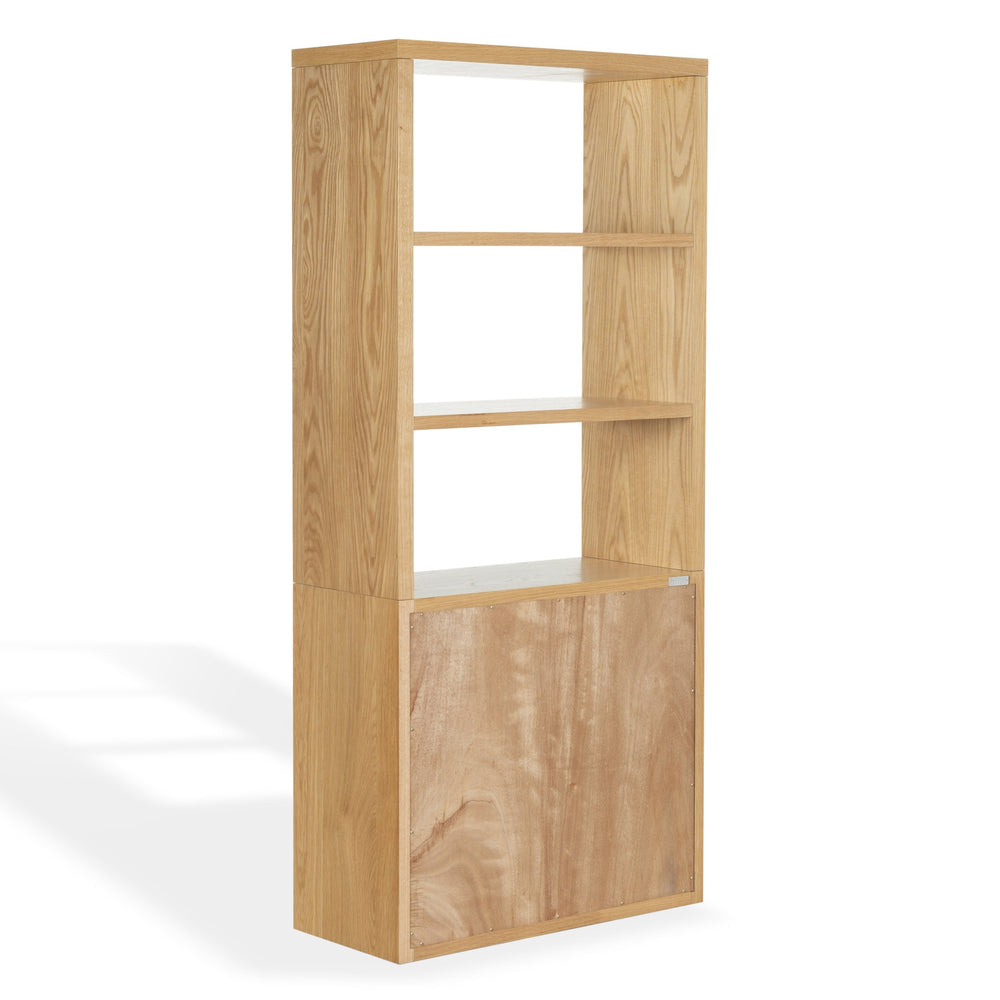 Safavieh Elanna Wood 4 Shelf Bookcase - Elegant Natural Design For Stylish Home Organization And Decor Natural Wood Sfv4253a-2bx
