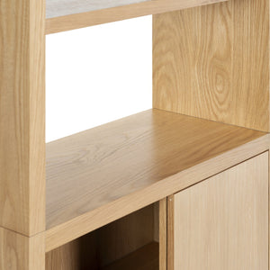 Safavieh Elanna Wood 4 Shelf Bookcase - Elegant Natural Design For Stylish Home Organization And Decor Natural Wood Sfv4253a-2bx