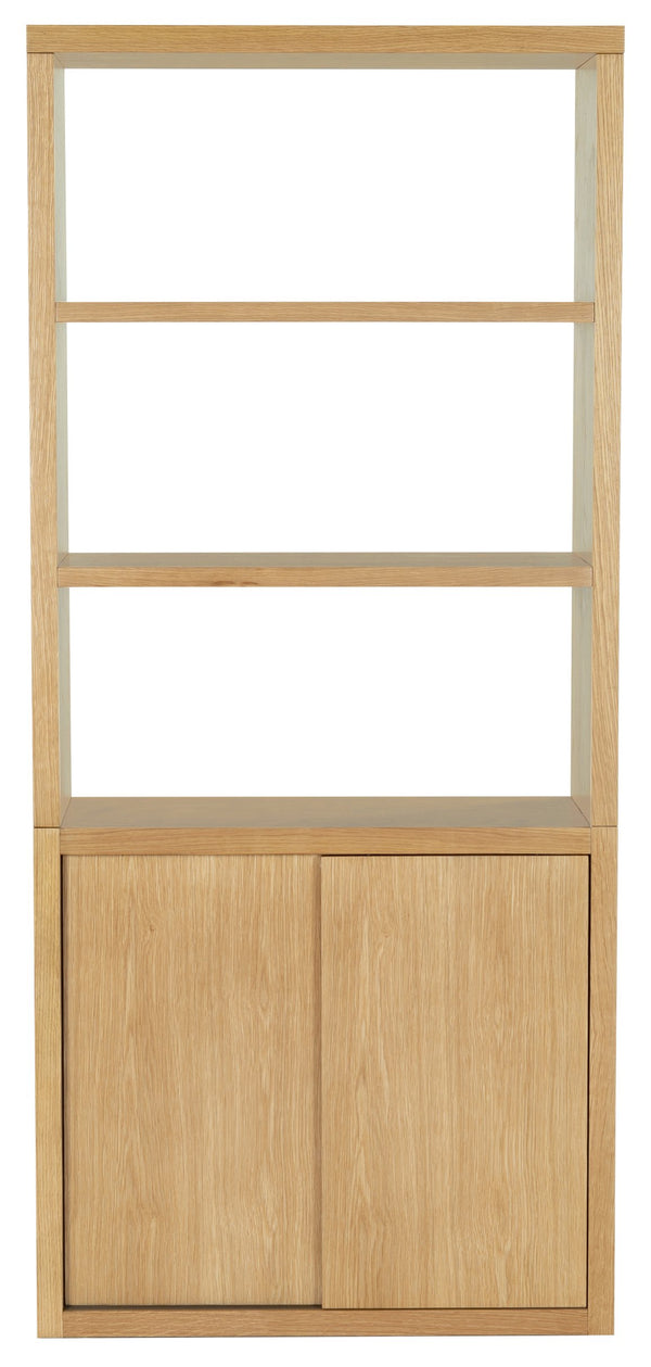 Safavieh Elanna Wood 4 Shelf Bookcase - Elegant Natural Design For Stylish Home Organization And Decor Natural Wood Sfv4253a-2bx