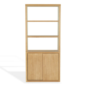 Safavieh Elanna Wood 4 Shelf Bookcase - Elegant Natural Design For Stylish Home Organization And Decor Natural Wood Sfv4253a-2bx