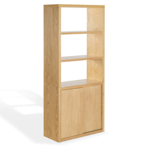 Safavieh Elanna Wood 4 Shelf Bookcase - Elegant Natural Design For Stylish Home Organization And Decor Natural Wood Sfv4253a-2bx