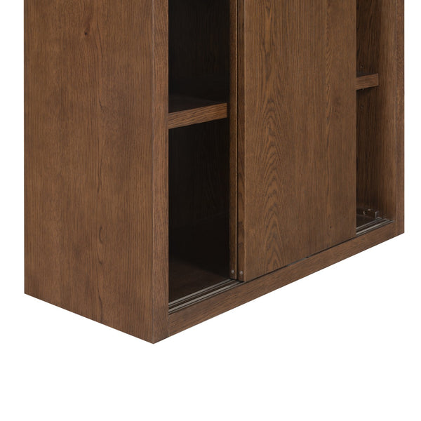 Safavieh Elanna Wood 4 Shelf Bookcase - Elegant Natural Design For Stylish Home Organization And Decor Walnut Wood Sfv4253b-2bx