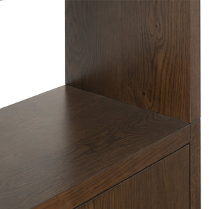 Safavieh Elanna Wood 4 Shelf Bookcase - Elegant Natural Design For Stylish Home Organization And Decor Walnut Wood Sfv4253b-2bx