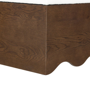 Safavieh Roseandrea Cushion Top Storage Bench - Stylish Wood & Fabric Design For Organized Living Spaces Walnut ,White Wood ,Fabric ,Foam Sfv4255b