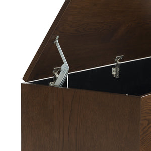 Safavieh Sherianya Wood Storage Bench – Stylishly Organize Your Space With Natural Elegance And Functionality Walnut Wood Sfv4256b