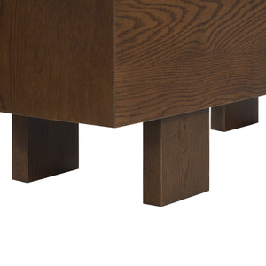 Safavieh Sherianya Wood Storage Bench – Stylishly Organize Your Space With Natural Elegance And Functionality Walnut Wood Sfv4256b