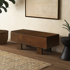 Safavieh SHERIANYA Wood Storage Bench – Stylish Seating & Hidden Storage for Entryways and Living Spaces Walnut SFV4256B