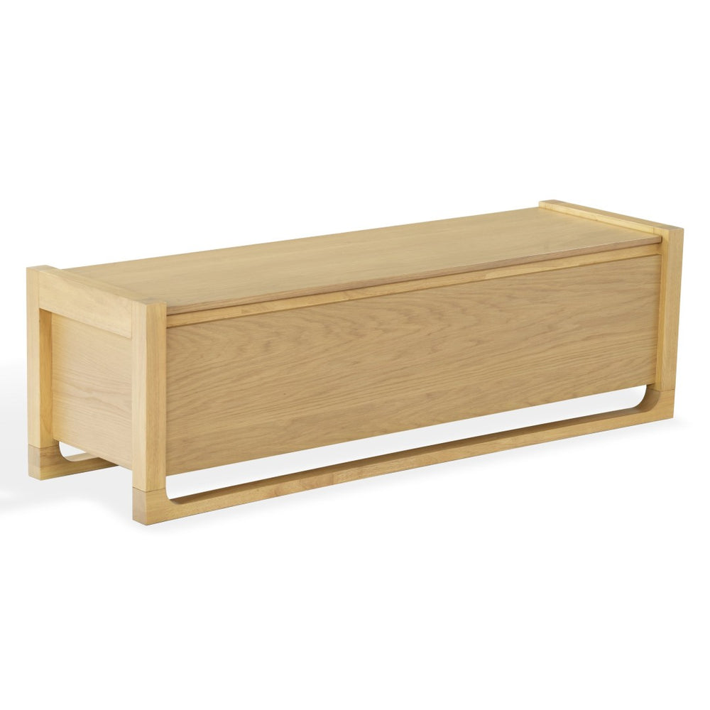 Safavieh TYRELL Wood Storage Bench - Versatile Seating and Hidden Storage for Stylish Home Organization Natural SFV4257A