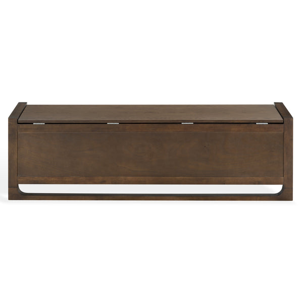 Safavieh Tyrell Wood Storage Bench - Stylish And Functional Addition To Elevate Your Home Decor Effortlessly Walnut Wood Sfv4257b