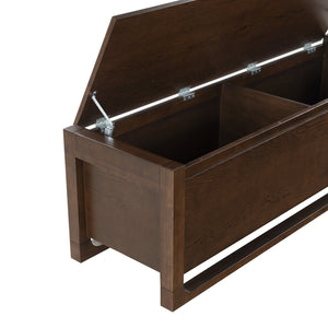 Safavieh Tyrell Wood Storage Bench - Stylish And Functional Addition To Elevate Your Home Decor Effortlessly Walnut Wood Sfv4257b