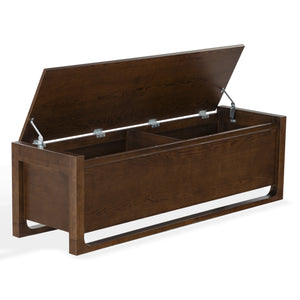 Safavieh Tyrell Wood Storage Bench - Stylish And Functional Addition To Elevate Your Home Decor Effortlessly Walnut Wood Sfv4257b