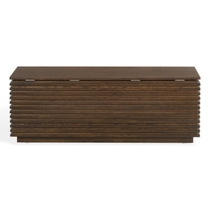 Safavieh Zuzu Wood Storage Bench In Walnut Finish – Stylish, Functional Seating & Storage For Any Room Walnut Wood ,Metal Sfv4258a