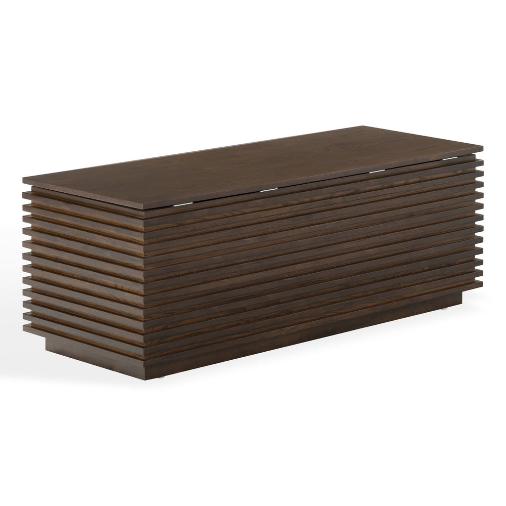 Safavieh Zuzu Wood Storage Bench In Walnut Finish – Stylish, Functional Seating & Storage For Any Room Walnut Wood ,Metal Sfv4258a