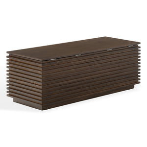 Safavieh Zuzu Wood Storage Bench In Walnut Finish – Stylish, Functional Seating & Storage For Any Room Walnut Wood ,Metal Sfv4258a