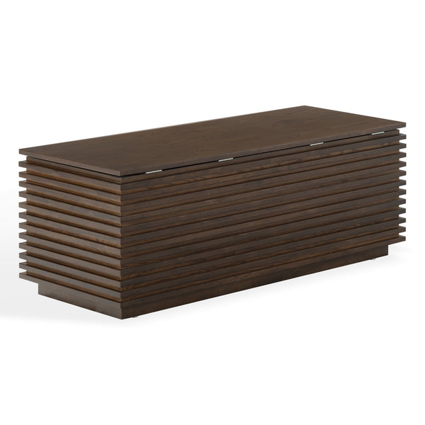 Safavieh Zuzu Wood Storage Bench In Walnut Finish – Stylish, Functional Seating & Storage For Any Room Walnut Wood ,Metal Sfv4258a