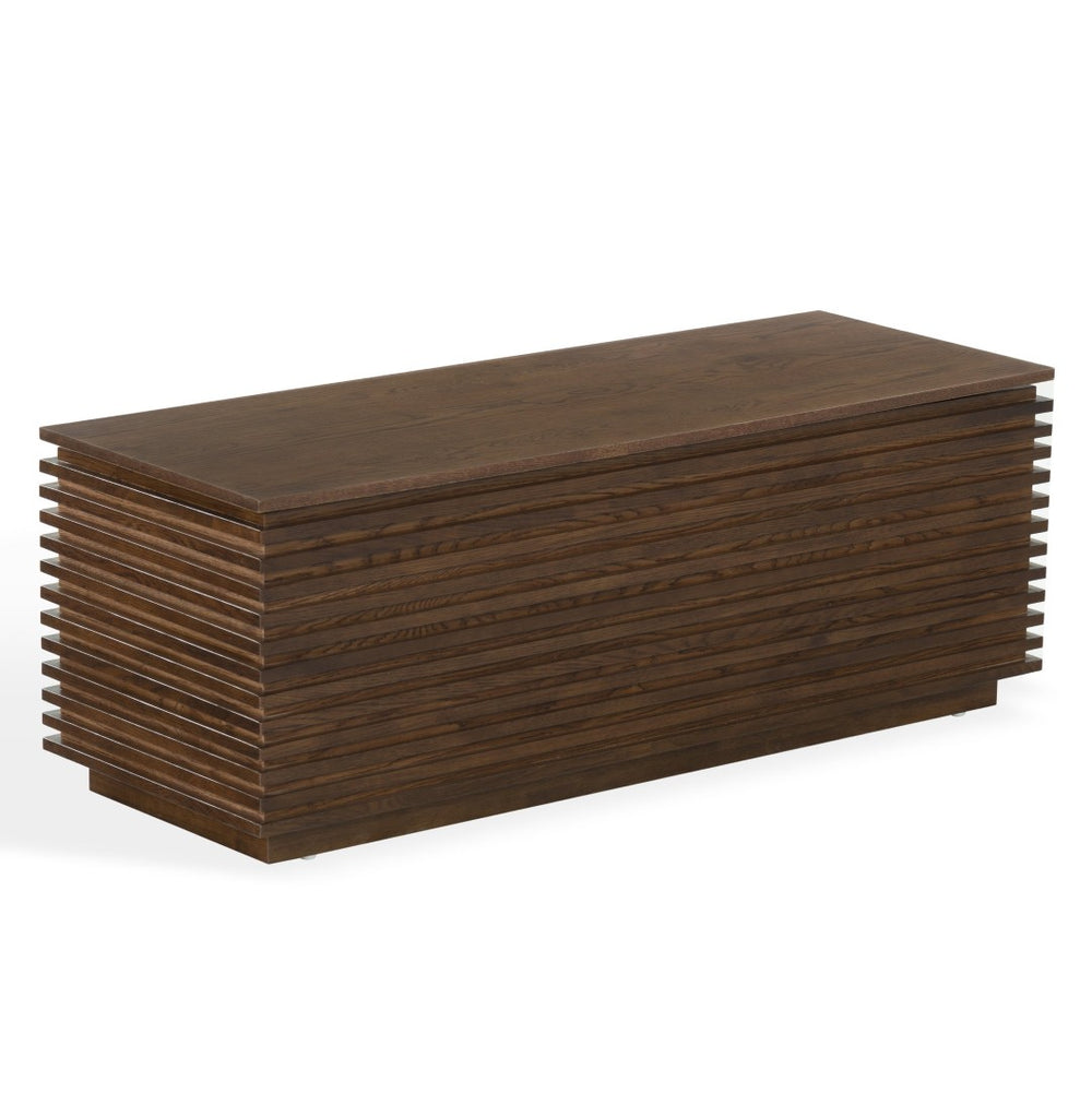 Safavieh ZUZU Wood Storage Bench – Elegant Walnut Finish, Durable Design & Hidden Compartment for Stylish Homes SFV4258A