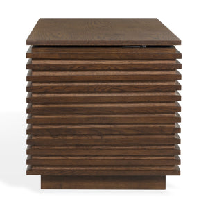 Safavieh Zuzu Wood Storage Bench In Walnut Finish – Stylish, Functional Seating & Storage For Any Room Walnut Wood ,Metal Sfv4258a