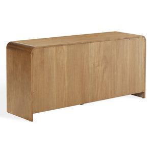 Safavieh Vitale Reeded Wood Dresser - Elegant Storage Solution With Textured Finish For Stylish Homes Natural Wood Sfv4260a