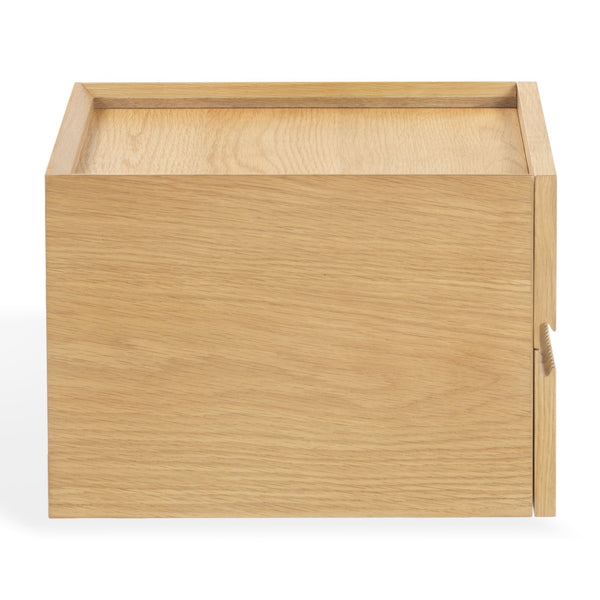 Safavieh Dontay 2 Drawer Ribbed Floating Nightstand - Elegant Wood Design For Modern Bedroom Spaces Natural Wood Sfv4262a