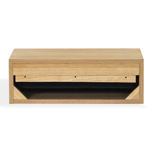 Safavieh Forrester 1 Drawer Floating Nightstand - Elevate Your Bedroom With Modern Elegance And Style Natural Wood Sfv4263a