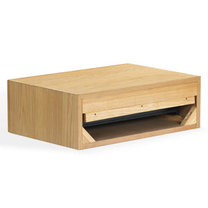 Safavieh Forrester 1 Drawer Floating Nightstand - Elevate Your Bedroom With Modern Elegance And Style Natural Wood Sfv4263a