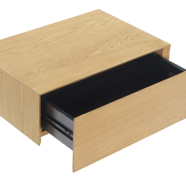 Safavieh Forrester 1 Drawer Floating Nightstand - Elevate Your Bedroom With Modern Elegance And Style Natural Wood Sfv4263a