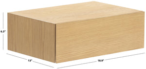 Safavieh Forrester 1 Drawer Floating Nightstand - Elevate Your Bedroom With Modern Elegance And Style Natural Wood Sfv4263a