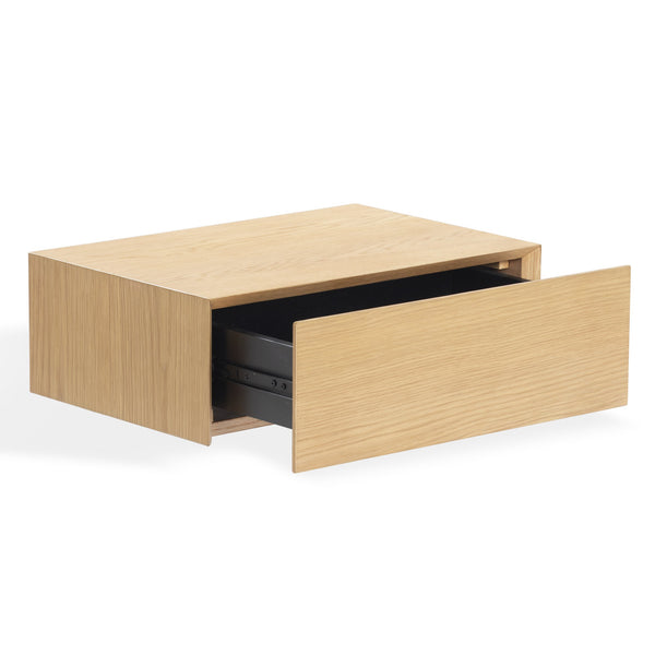 Safavieh Forrester 1 Drawer Floating Nightstand - Elevate Your Bedroom With Modern Elegance And Style Natural Wood Sfv4263a